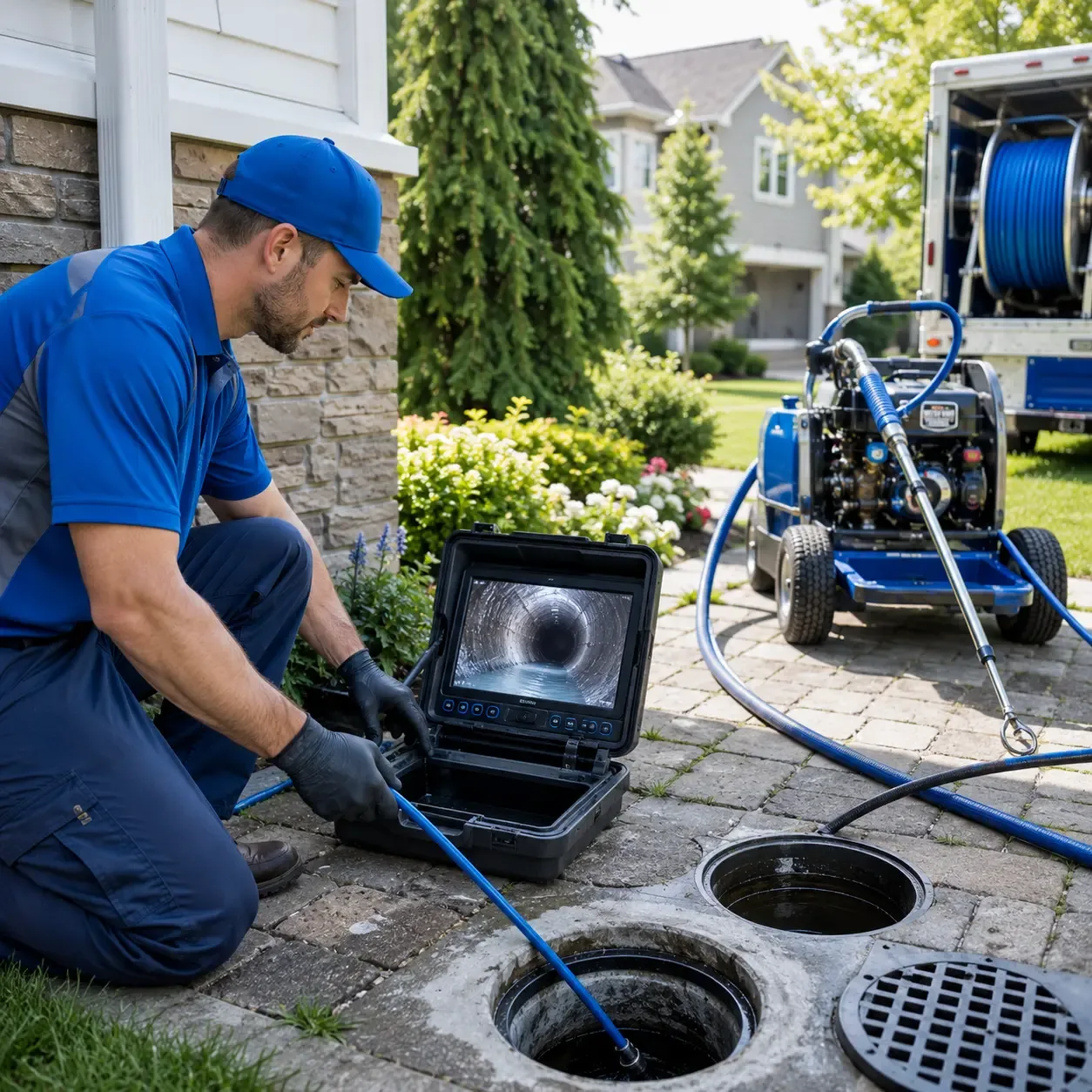 Outdoor drain cleaning professionals serving Davenport, VA
