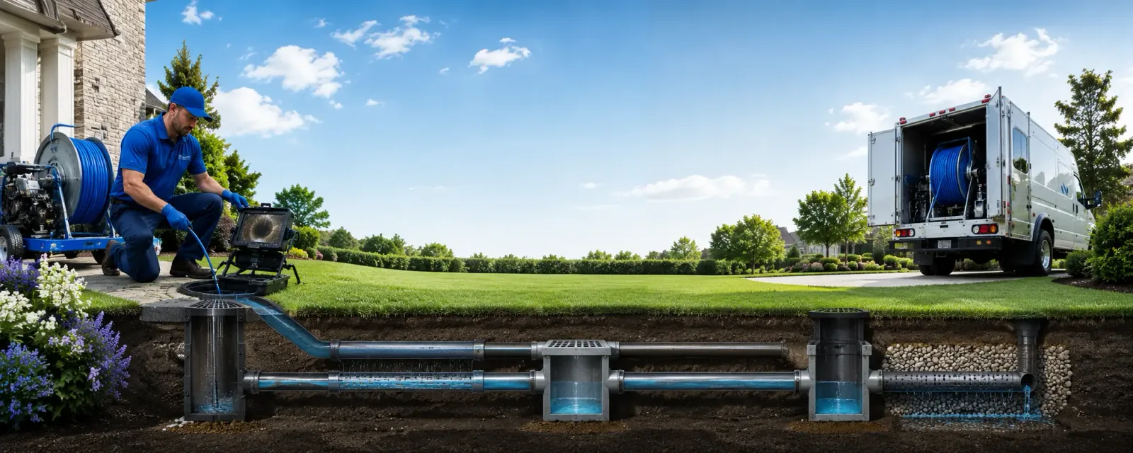 Outdoor drain cleaning information for Davenport, VA